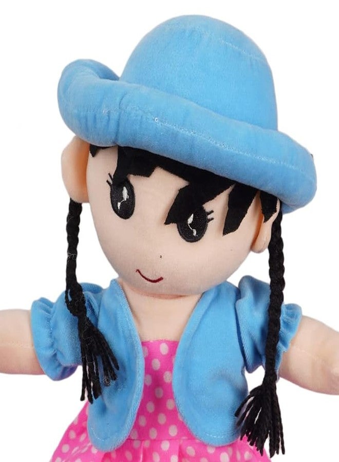 DearJoy Cap Rag Doll - Sky Blue, 40cm - Image 5